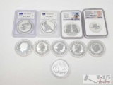 (10) Elizabeth II Australia $1 Silver Coins