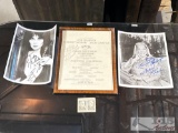 Signed Celebrity Pictures & Signed Sugar Broadway Musical Sheet