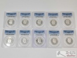 (10) 1992-2009 Kennedy Half Dollar Silver Coins