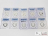 (10) 1993-2011 Kennedy Half Dollar Silver Coins
