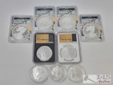 (9) Silver Coins