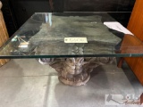 Glass End/Coffee Table Top and Base