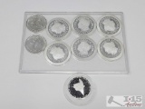 (9) Silver Coins