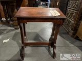 Wood Stool, Metal rack & Wood End Table