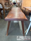 (2) Wooden Benches