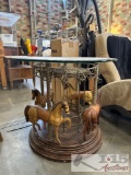 Carrousel Table with Glass Top