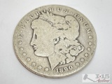 1890 Morgan Silver Dollar