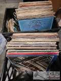 2 Milk Crates with Vinyl Records