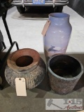 2 Pots and 1 Vase