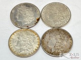(4) 1880-1890 Morgan Silver Dollars