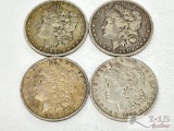 (4) 1882- 1890 Morgan Silver Dollars