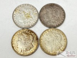 (4) 1896-1921 Morgan Silver Dollars