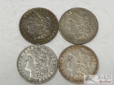 (4) 1882-1897 Morgan Silver Dollars