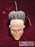 Carved Wooden Mask Wall Decoration