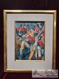 'Footballers at Rest' by Shirl Goedike. 1960, Oil on Canvas