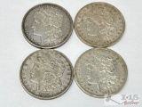 (4) 1921-D Morgan Silver Dollars