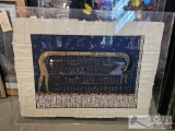 Art in Plexiglass Frame