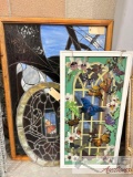 (3) Stained Glass Picture Wall Decor