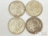 (4) 1921-S Morgan Silver Dollars