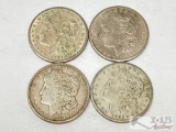 (4) 1921-S Morgan Silver Dollars