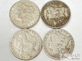 (4) 1881-1890 Morgan Silver Dollars