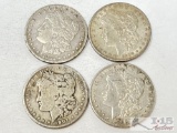 (4) 1882-1901 Morgan Silver Dollars