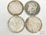 (4) 1878-1900-S Morgan Silver Dollars