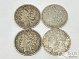 (4) 1887-1904 O Morgan Silver Dollars