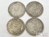 (4) 1894-1900 O Morgan Silver Dollars