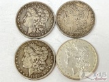 (4) 1889-1900 O Morgan Silver Dollars