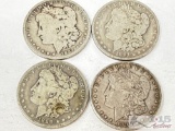 (4) 1889-1899 O Morgan Silver Dollars