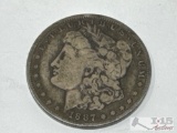 1887 O Morgan Silver Dollar