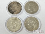(4) 1922-1926 S Silver Peace Dollars