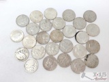 27 Half Dollar Silver Coins