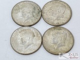 (4) 1965-1967 Kennedy Head Half Dollars