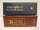 (2) Golden Replicas of U.S. Classic Stamps