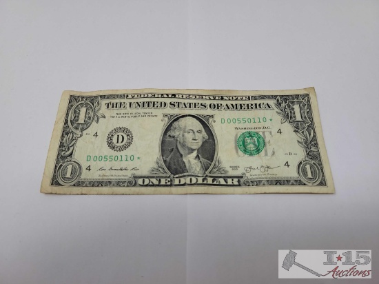 2013 $1 U.S. Star Note