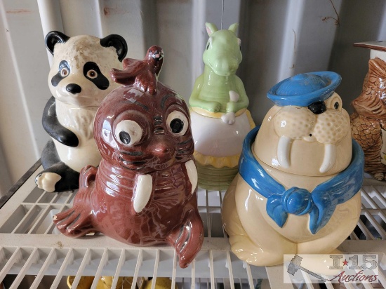 (4) Metlox Cookie Jars
