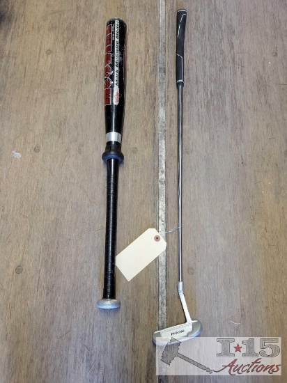 Precise Putter and Rawlings Bat