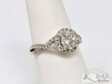 14K White Gold Diamond Ring, 4.03g