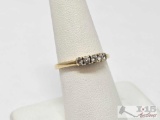 14K Gold One-Row Diamond Ring, 2.27g