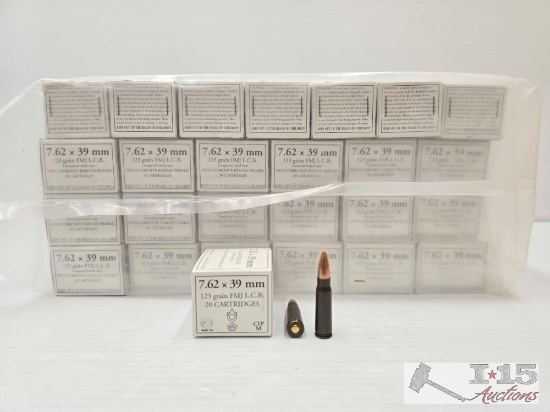 NEW!!! (1,120) Rounds 7.62 ... 39mm Ammo