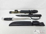 (2) Knives with Sheaths