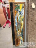 (2) Stained Glass & Kohler & Campbell Wall Art