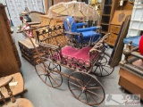 Antique Baby Carriage with Umbrella