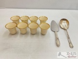 Lenox Espresso Cups, Cake Server & Ladle