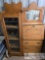 Antique Side by Side Secretary & Curio Cabinet