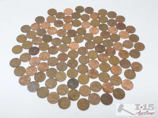 (113) Wheat Pennies & Lincoln Memorial Pennies