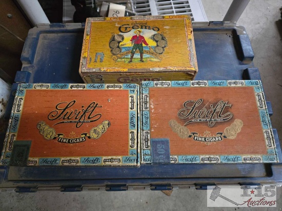 3 Cigar Boxes