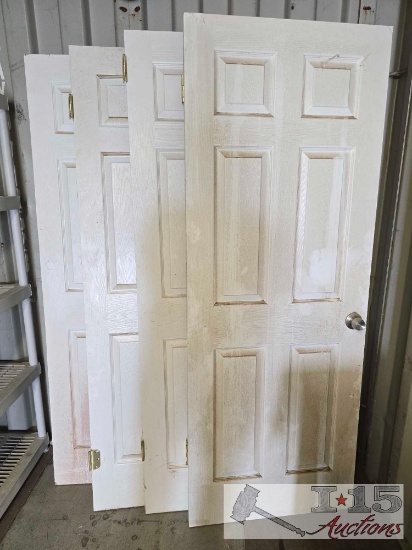 (4) Doors with Hinges and Knobs